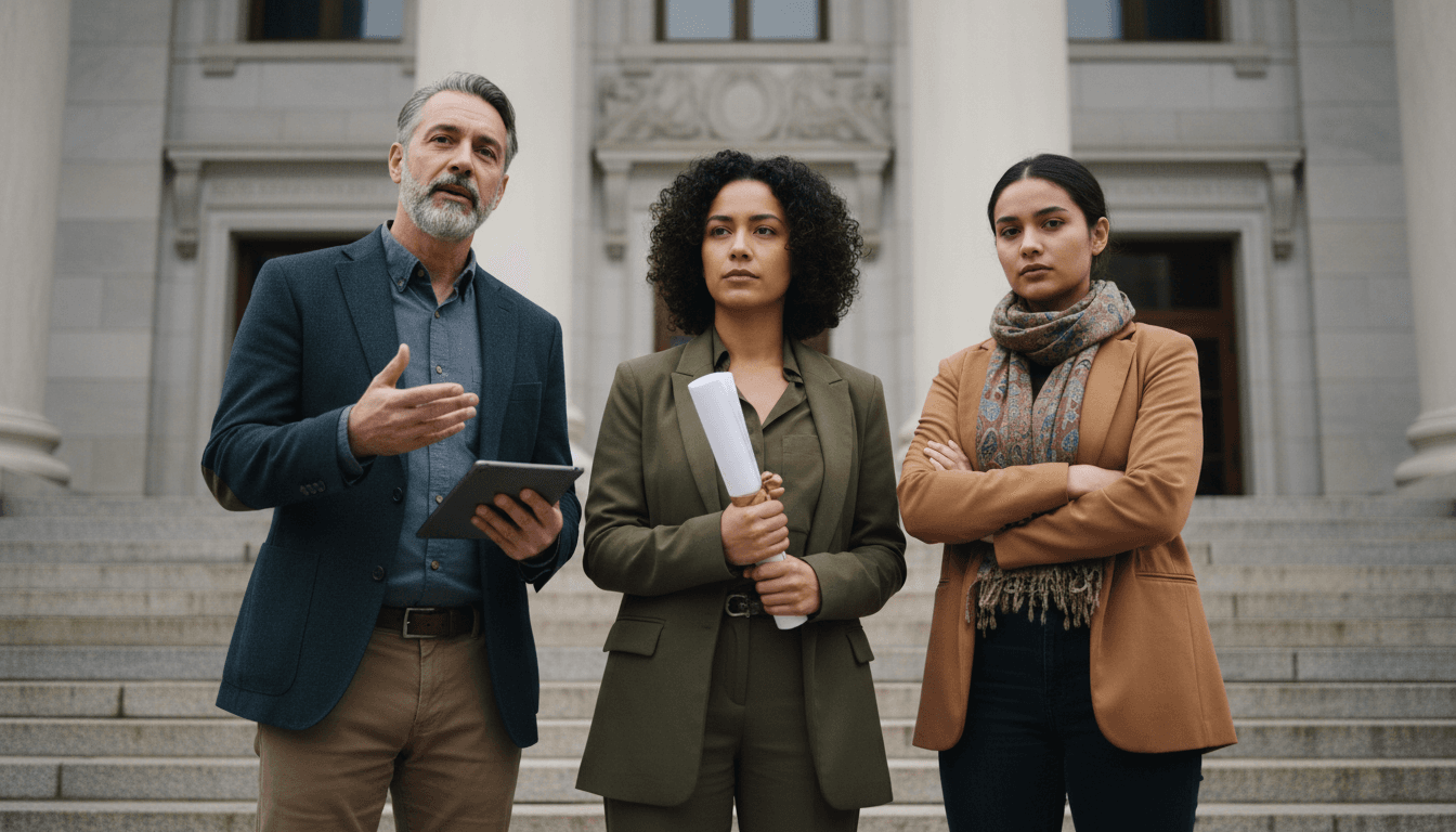 Advocacy professionals working together